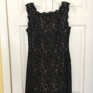 Black lace dress